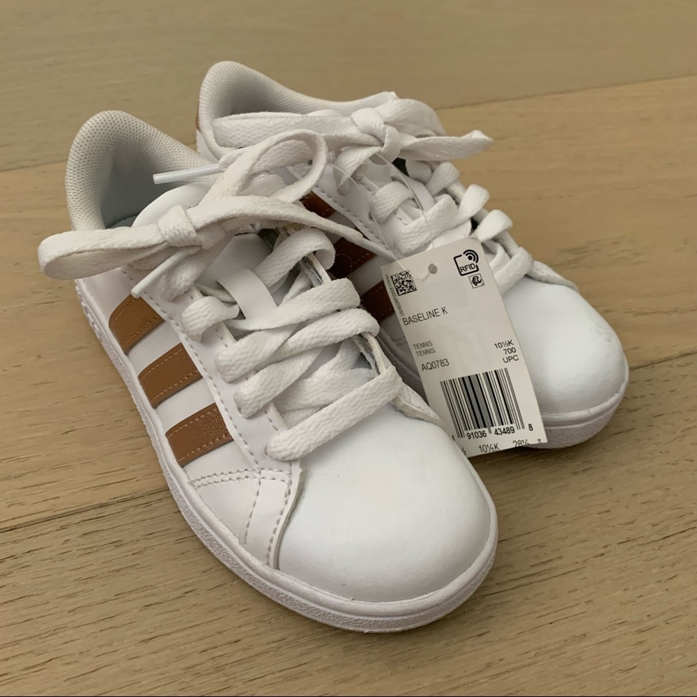 NEW Adidas Grand Court rose gold 11 kids